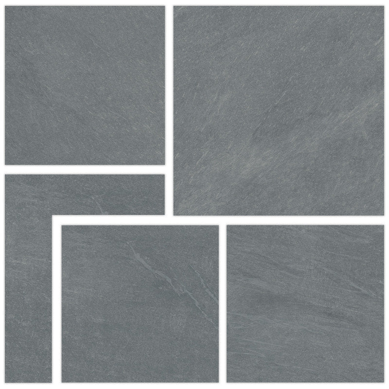 Anthrazit Matt Terrassenfliese Terrassenplatte 80x80x2cm