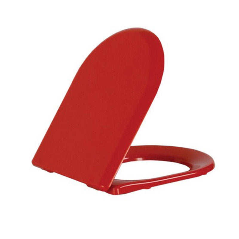 Duroplast WC Sitz Toilettensitz Absenkautomatik Softclose Rot