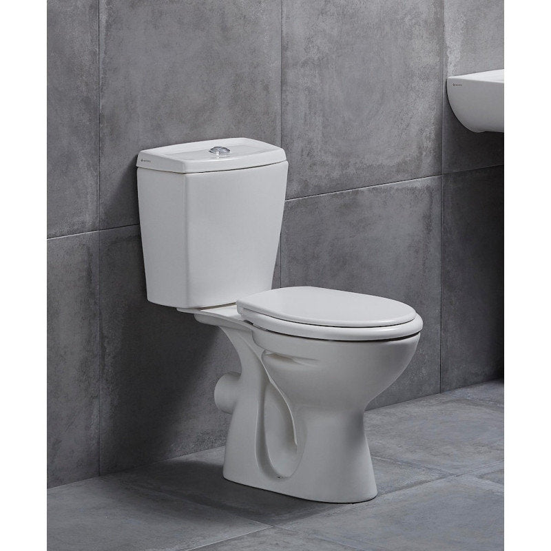 Stand-WC mit Spülkasten Softclose WC-Sitz Deckel Toilette WC Waagerecht Wand