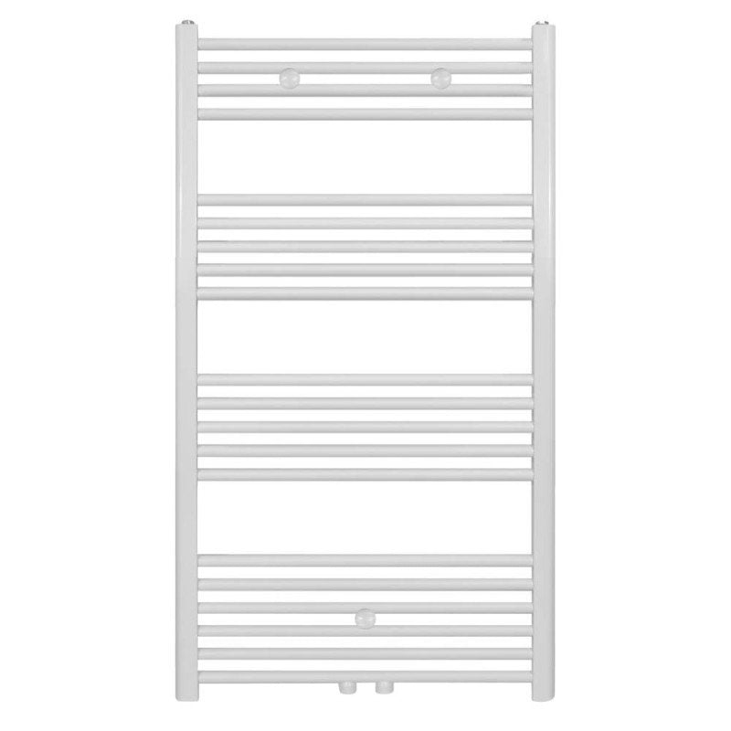 Badheizkörper Mittelanschluss Weiß - 1200x600 mm - 616w