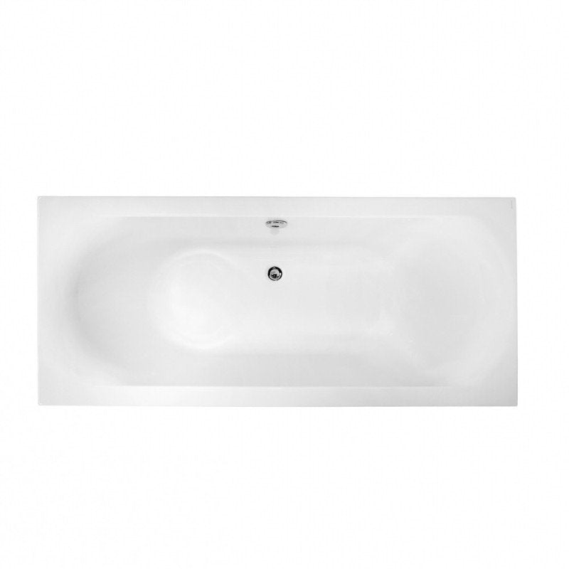 Acryl Badewanne Rechteckig Mittelanschluss 170x75cm + Standfüße