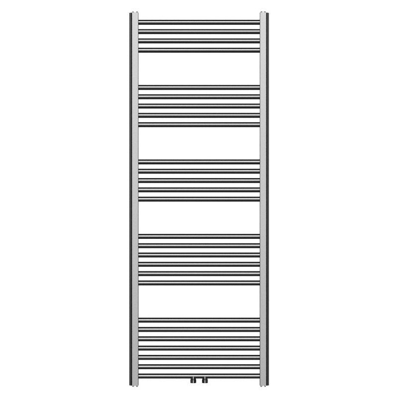 Handtuchheizkörper mit Mittelanschluss in Gunmetal Grau – 1600x600mm, 557 Watt