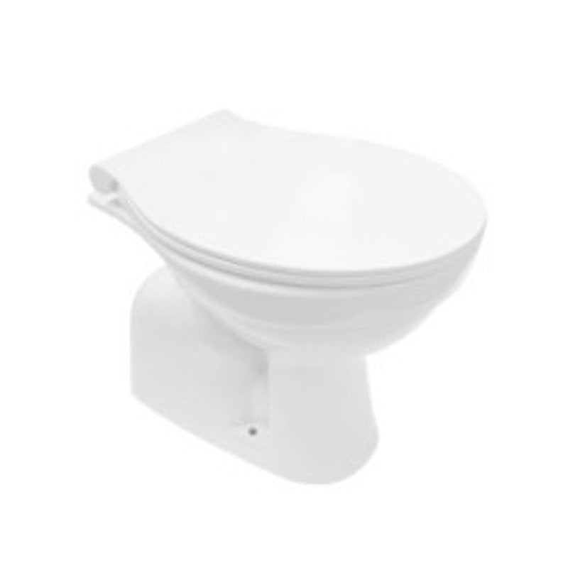Belvit Stand WC Toilette Abgang Boden Senkrecht + Softclose Deckel