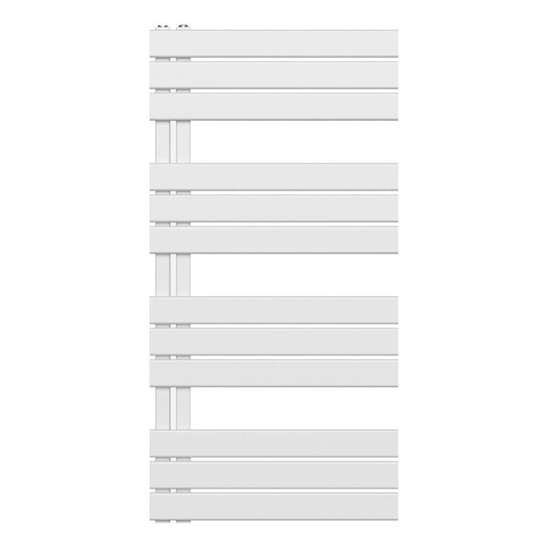Handtuchheizkörper/Badheizkörper Paneel Anschluss linksseitig weiß 1200x600 681W