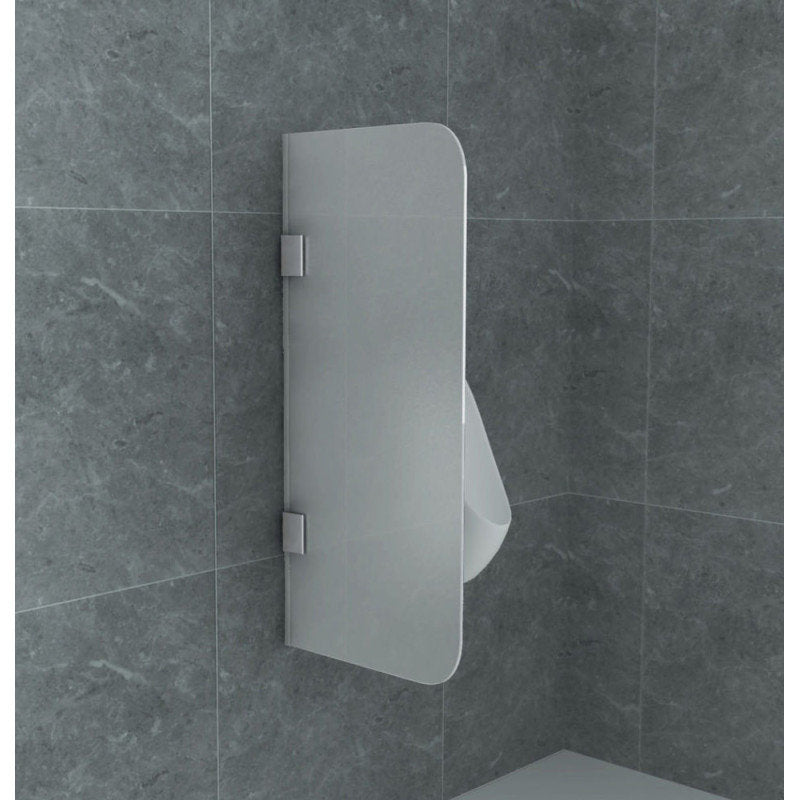 Glas Trennwand Urinal Schamwand Milchglas 900x400 8mm