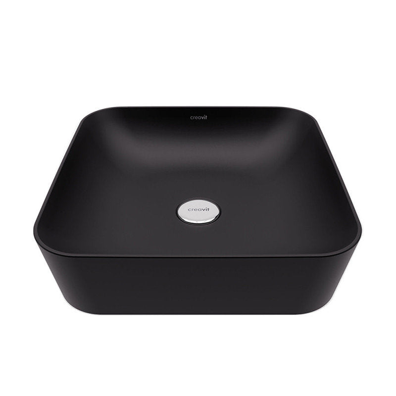 Aufsatzwaschbecken Rechteck schwarz matt 40x40cm