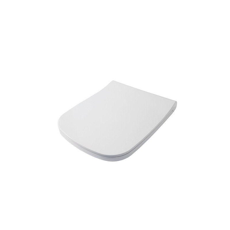 Toilettensitz Absenkautomatik Softclose Easy-Click Eck Weiß Deckel