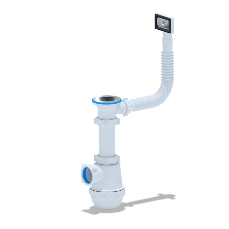 Waschbecken Siphon Überlauf 1 1/2" Ø40mm