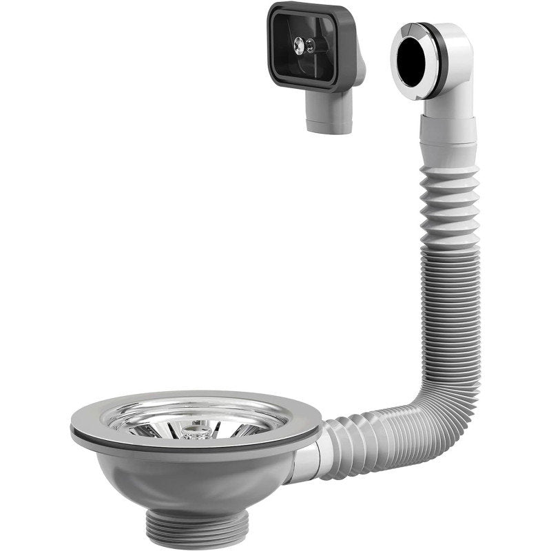 Universal-Korbventil mit Siebkorb und Ablaufgarnitur Siphon Ablaufventil