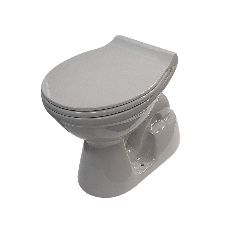 Stand WC Manhattan Grau Abgang Boden mit Softclose-Deckel