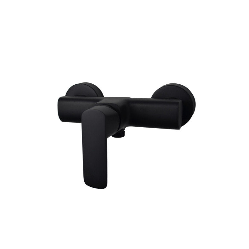 Duscharmatur Schwarz matt mit Duschschlauchanschluss