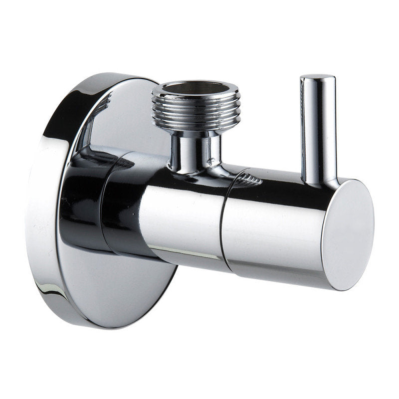 Eckregulierventil rund Eckventil Absperrventil Armatur 1/2" x 3/8" mit Rosette