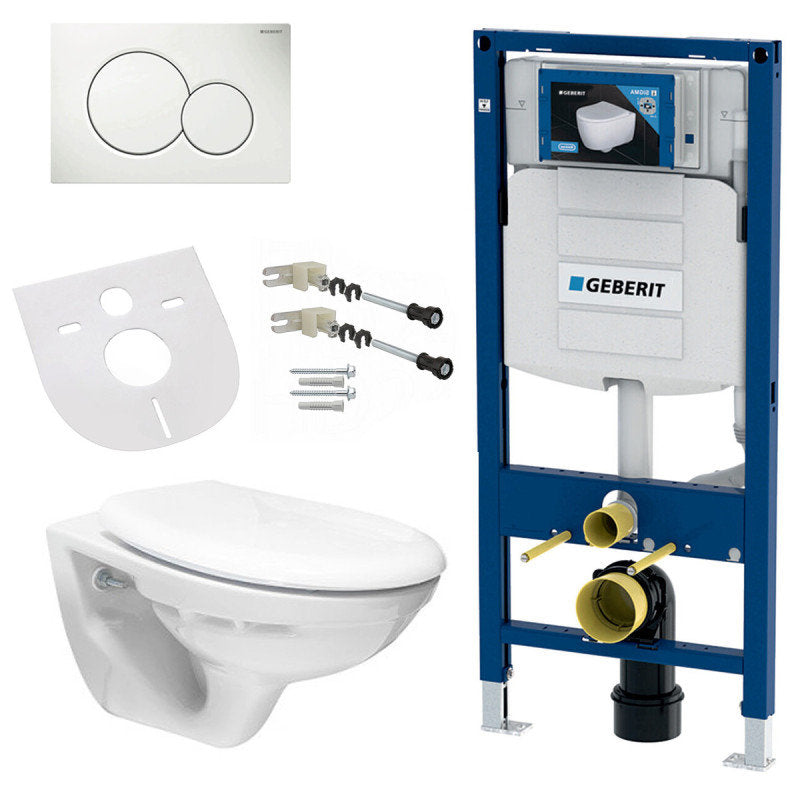 Vorwandelement Wand Hänge WC Soft-Close Deckel SIGMA Wandanker Kompletts