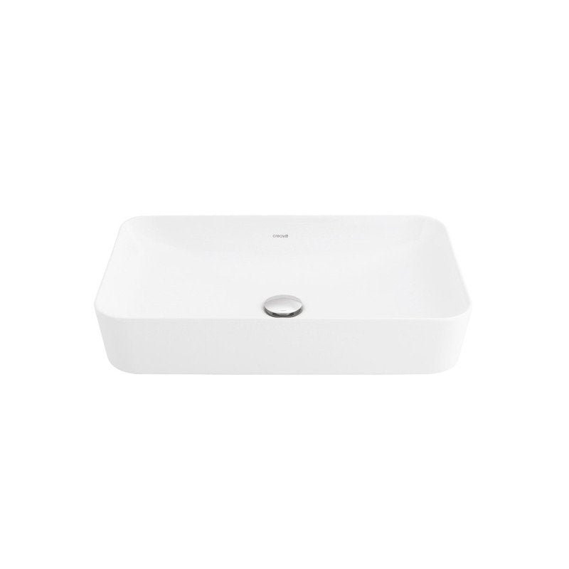 Keramikwaschbecken Rechteck ohne Hahnloch 60x40cm Weiß