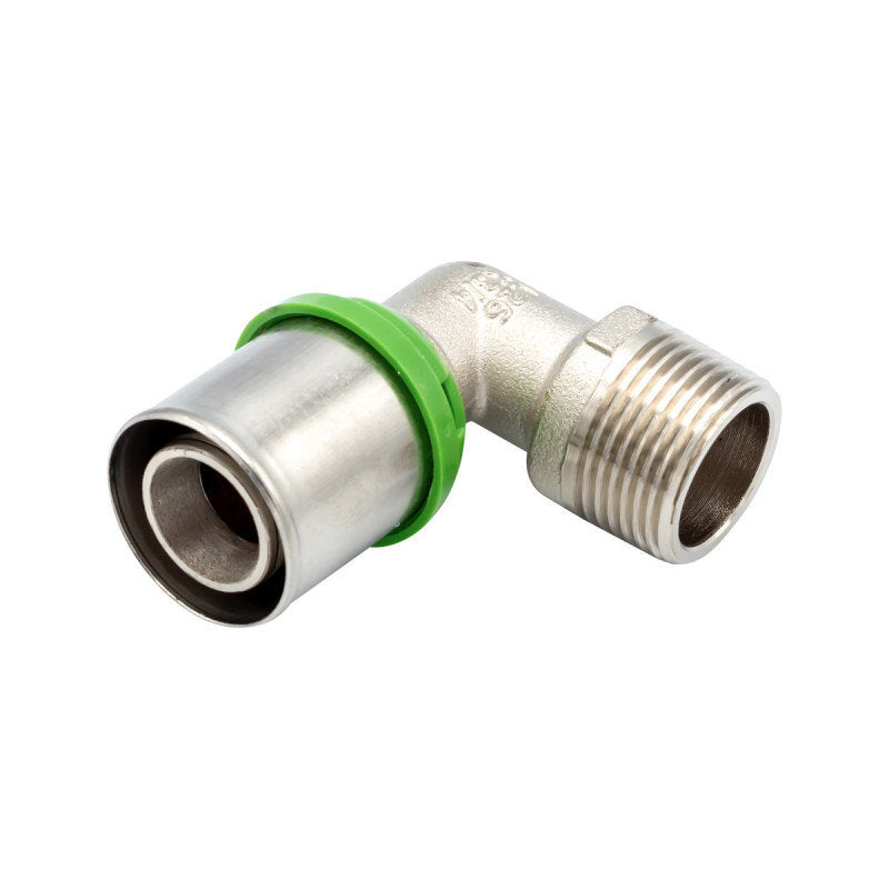 Pressfitting Winkel 90° mit AG 26 x 3/4M