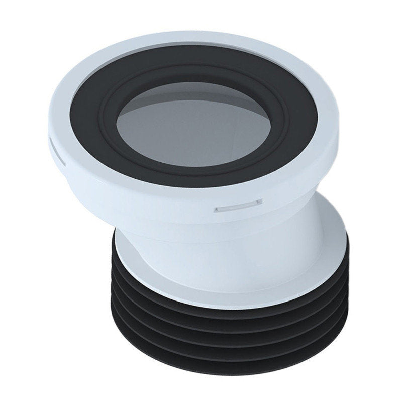 WC Anschlußstutzen Exzentrischer Anschluss Abfluss Rohr Versatz Stutzen ø90 20mm