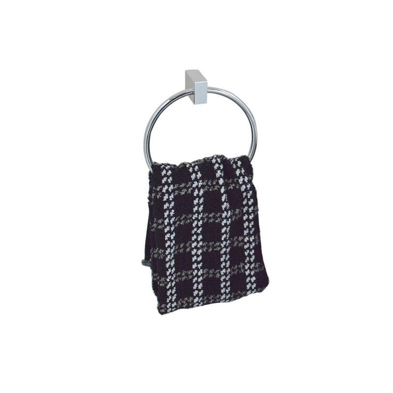 Handtuchhalter Rund Chrom 5 x 16 cm (T x Ø) Rostfrei