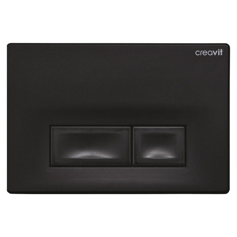 WC Betätigungsplatte 2-Mengen-Spülung Schwarz matt