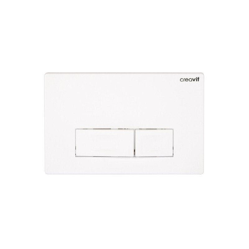 WC Betätigungsplatte 2-Mengen-Spülung Weiß