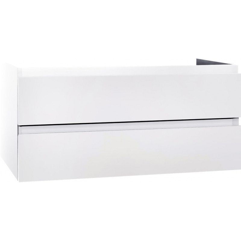 Badezimmer Unterschrank 120 cm Weiß hochglanz