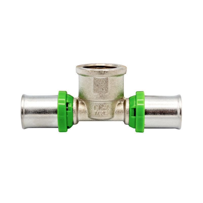 Pressfitting T-Stück mit IG 16 x 1/2V x 16