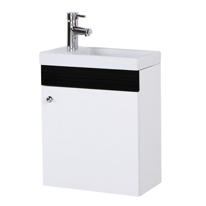 Waschtisch Unterschrank Schwarz (B x H x T) 450 x 850 x 250 mm