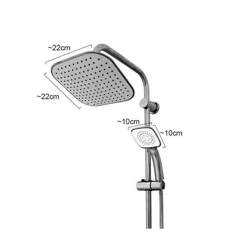 Rain Bianco Regendusche Handbrause Brausegarnitur 3 + 1 Funktionen