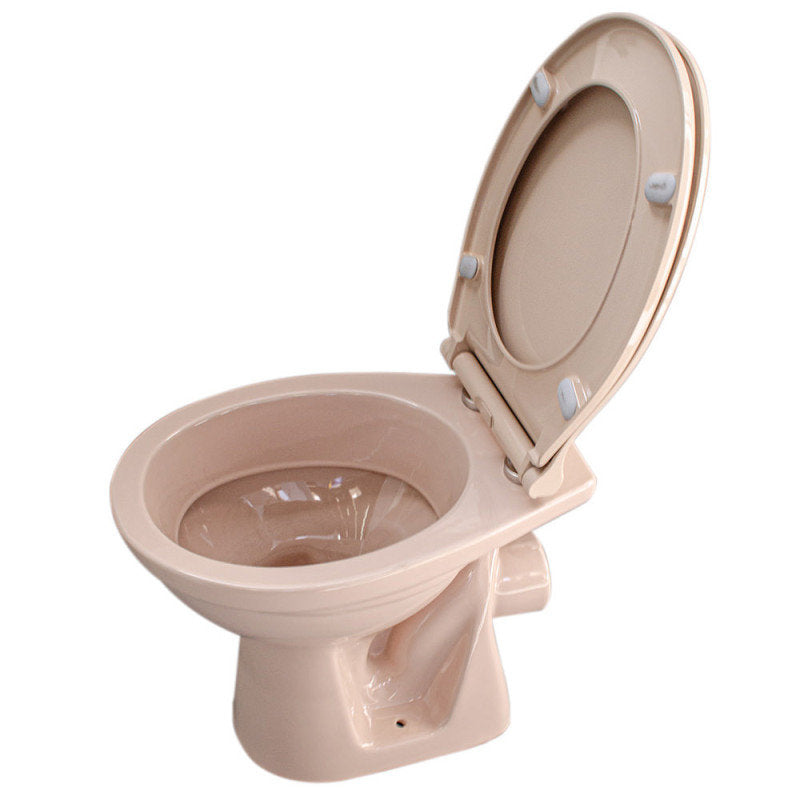 Stand WC Beige Abgang Wand mit Softclose-Deckel