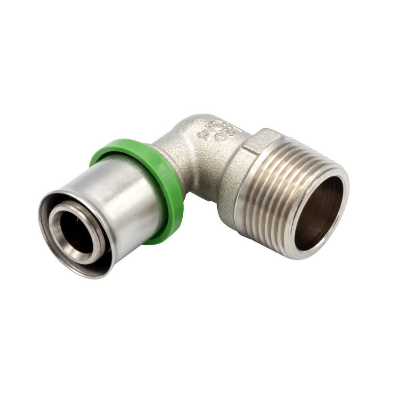 Pressfitting Winkel 90° mit AG 20 x 3/4M