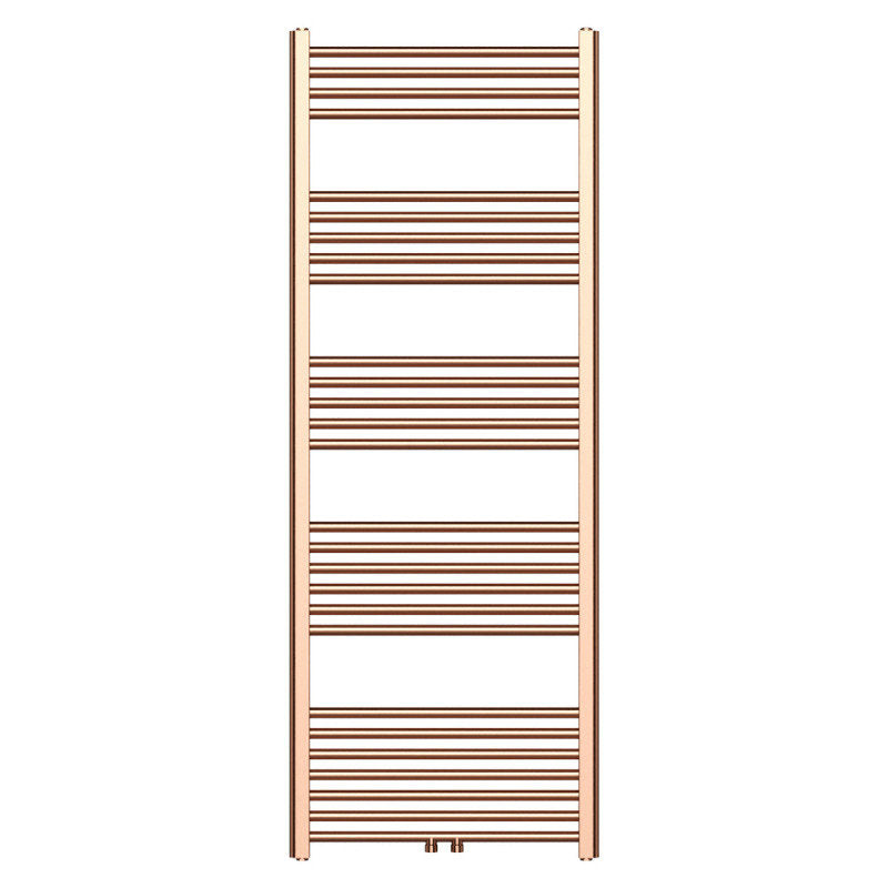 Handtuchheizkörper mit Mittelanschluss in gebürstetem Kupfer – 1600x600mm, 557 W