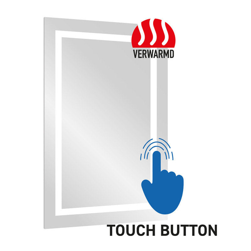 Spiegel Queen beheizt mit LED 60 x 80 cm