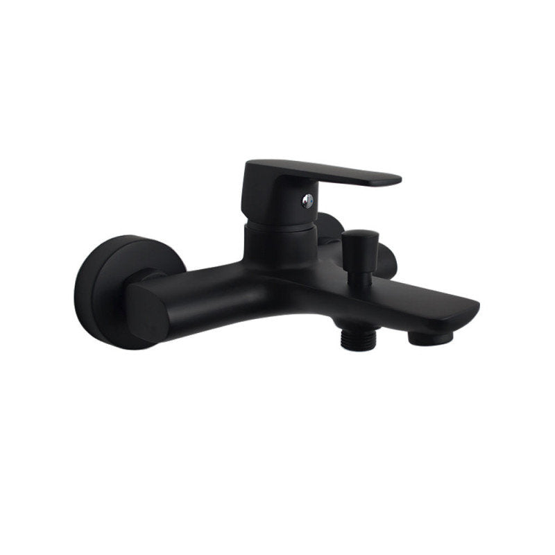 Bad-/ Duscharmatur Schwarz matt mit Duschschlauchanschluss