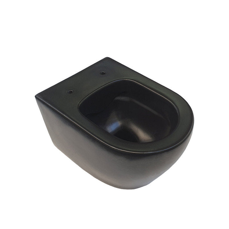 Design Hänge-WC Schwarz Spülrandlos