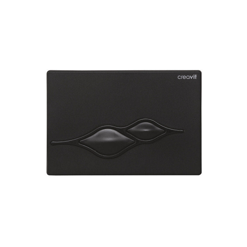 WC Betätigungsplatte 2-Mengen-Spülung Schwarz