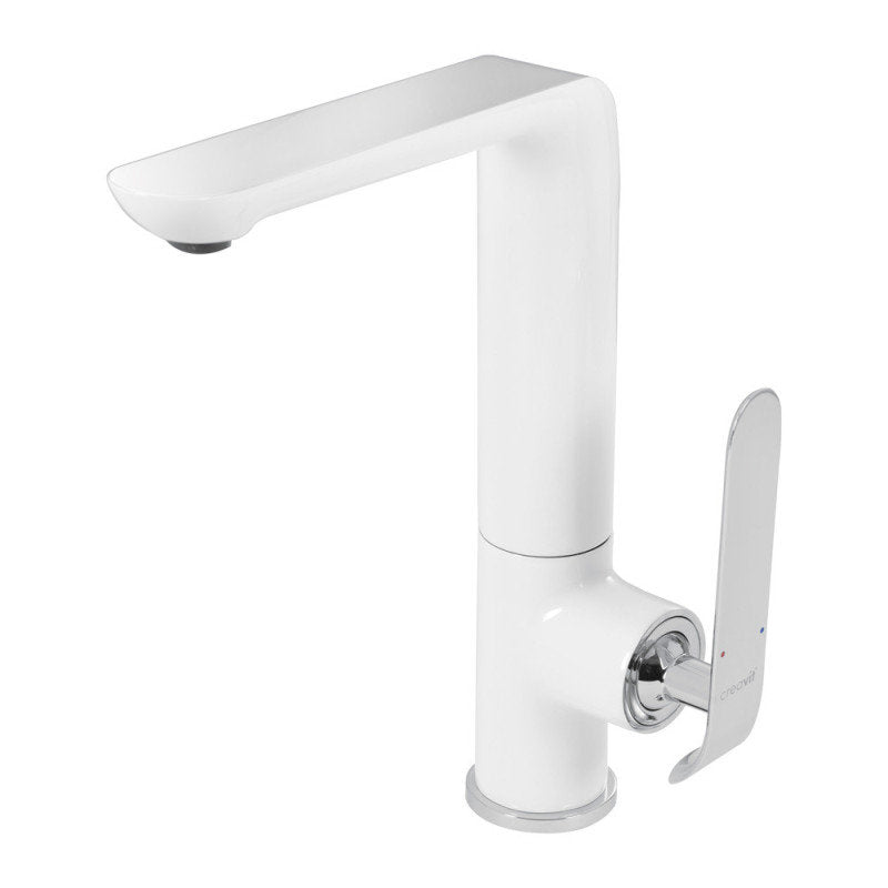 Küchenarmatur Wasserhahn Weiß-Chrom