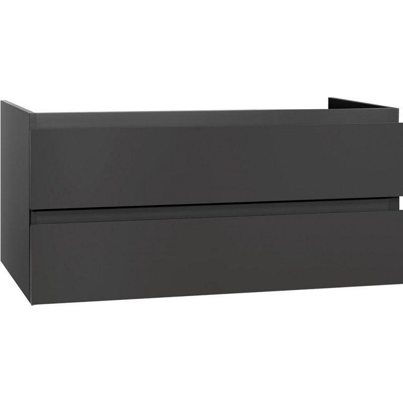 Badezimmer Unterschrank 120 cm Grau matt