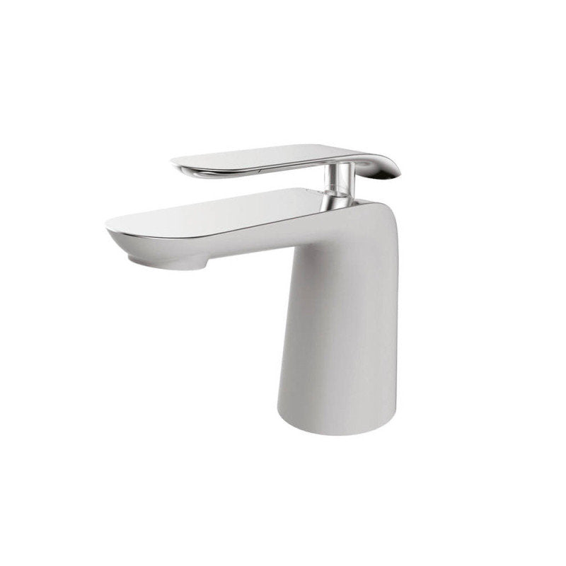 Waschbeckenarmatur Weiß-Chrom