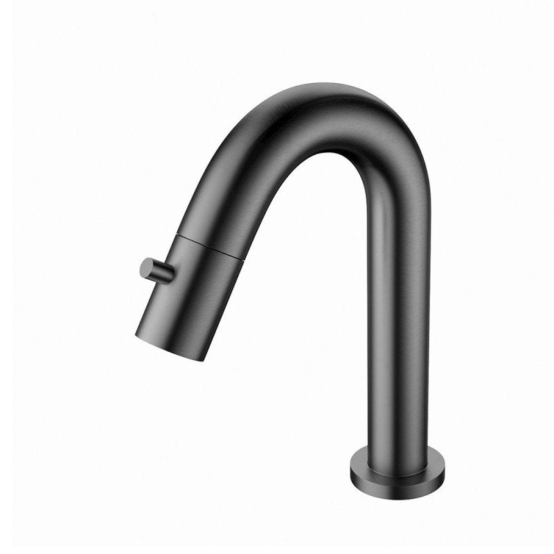 Kaltwasserarmatur Waschtisch/Waschbecken grau gebürstet 1/2"