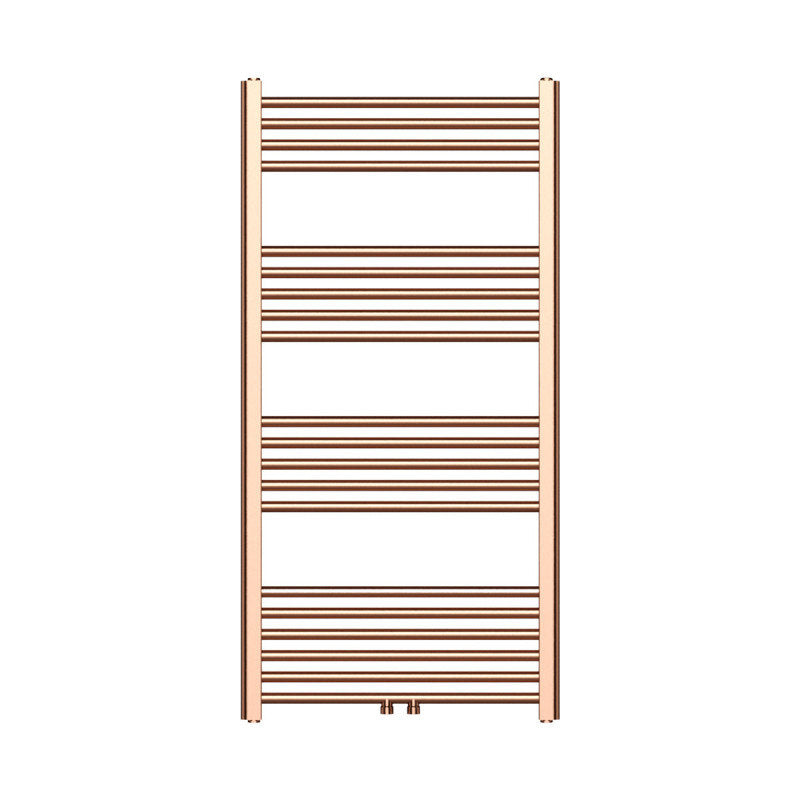 Handtuchheizkörper mit Mittelanschluss in gebürstetem Kupfer – 1200x600mm, 414 W