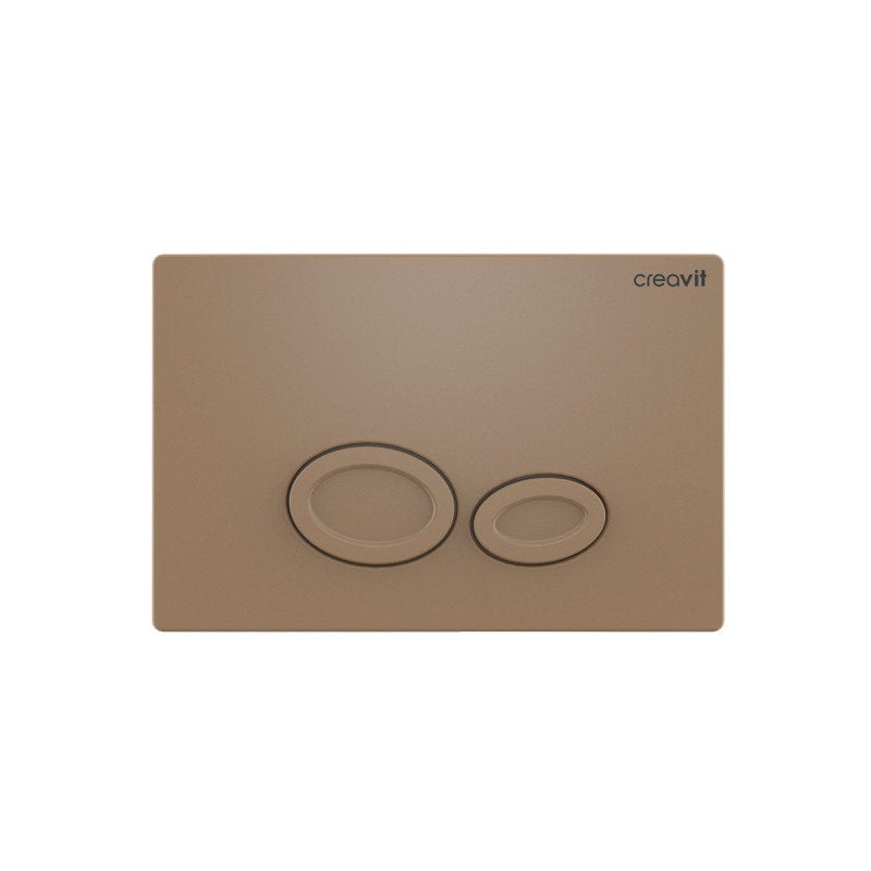 WC Betätigungsplatte 2-Mengen-Spülung Cappuccino matt