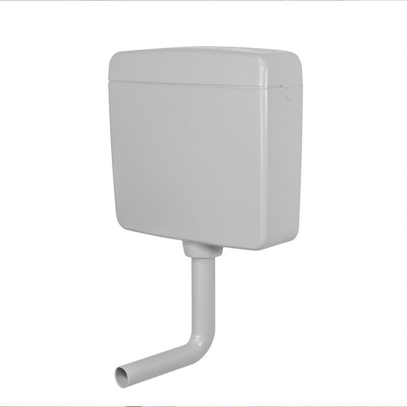 Belvit Topazio Manhatten Grau Spülkasten Aufputzspülkasten Start-Stopp 3/9L