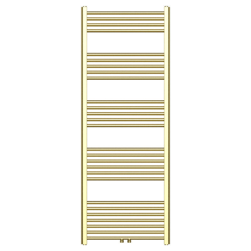 Handtuchheizkörper mit Mittelanschluss in gebürstetem Gold – 1600x600mm, 557Watt