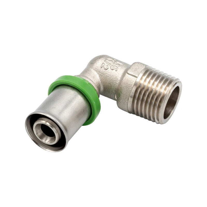 Pressfitting Winkel 90° mit AG 16 x 1/2M