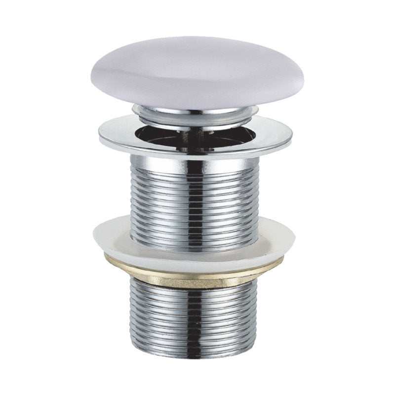 Pusher Weiß ohne Ablaufventil 1 1/4"